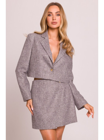 M853 Cropped blazer - graphite