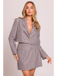 M853 Cropped blazer - graphite