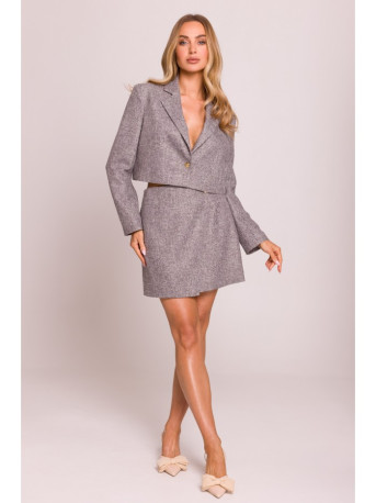 M853 Cropped blazer - graphite