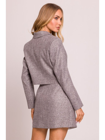 M853 Cropped blazer - graphite