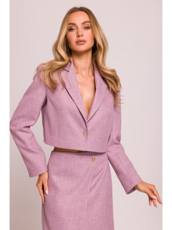 M853 Cropped blazer - marsala