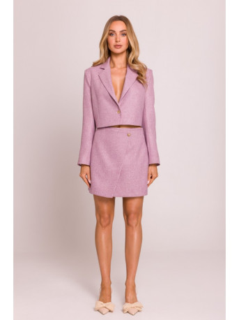 M853 Cropped blazer - marsala