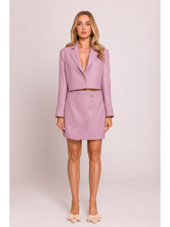 M853 Cropped blazer - marsala