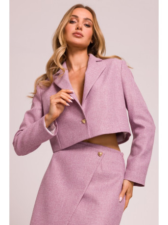 M853 Cropped blazer - marsala