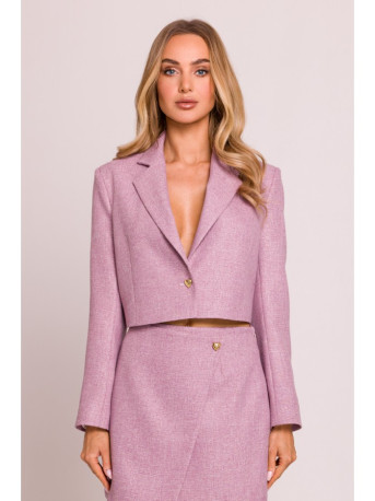 M853 Cropped blazer - marsala