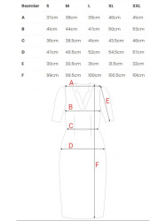 M455 V-neck dress - black