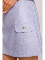 M855 A-line mini dress - light blue