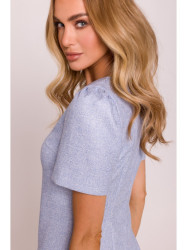 M855 A-line mini dress - light blue