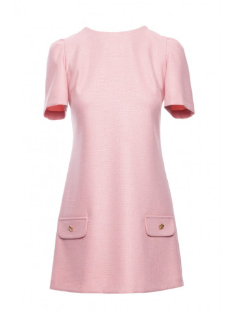 M855 A-line mini dress - peach