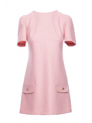 M855 A-line mini dress - peach