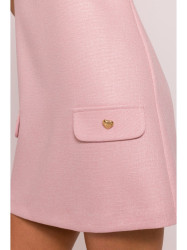 M855 A-line mini dress - peach