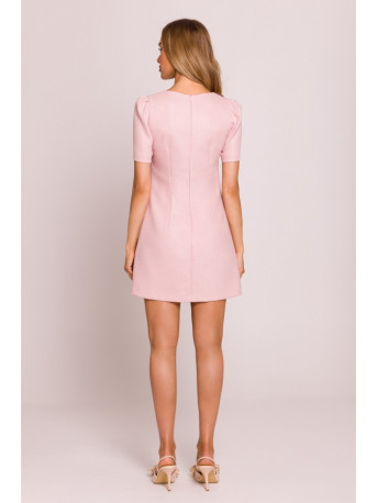 M855 A-line mini dress - peach