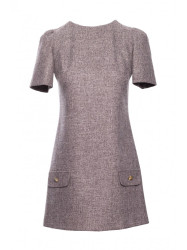 M855 A-line mini dress - graphite