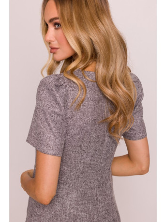 M855 A-line mini dress - graphite