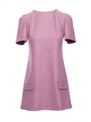 M855 A-line mini dress - marsala