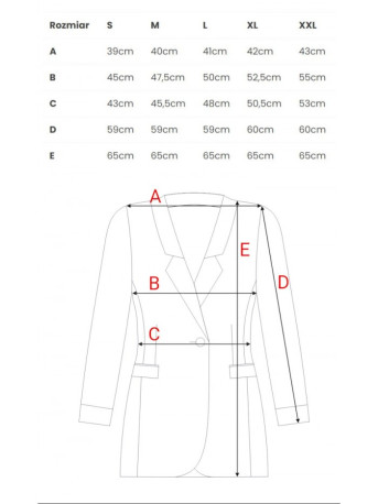 M459 Blazer with striped ribbed cuffs - black