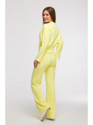 B292 Wrap front sweatshirt - lemon