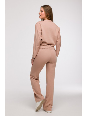 B292 Wrap front sweatshirt - mocca