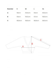 B292 Wrap front sweatshirt - vanilla