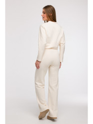 B292 Wrap front sweatshirt - vanilla