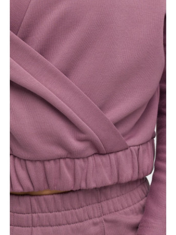 B292 Wrap front sweatshirt - heather