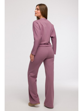 B292 Wrap front sweatshirt - heather