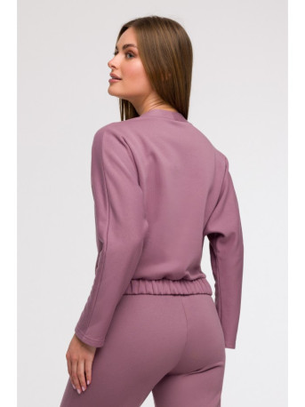 B292 Wrap front sweatshirt - heather