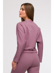 B292 Wrap front sweatshirt - heather