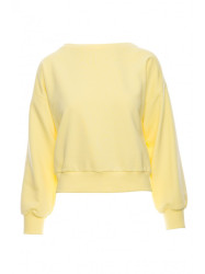 B293 Open back sweatshirt - lemon