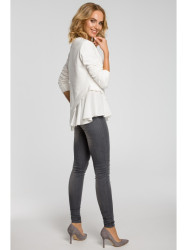 M333 Asymmetric layered blouse - ecru