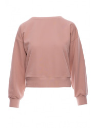 B293 Open back sweatshirt - mocca