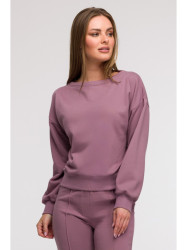 B293 Open back sweatshirt - heather