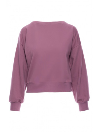 B293 Open back sweatshirt - heather