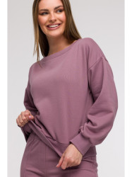 B293 Open back sweatshirt - heather