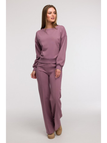 B293 Open back sweatshirt - heather