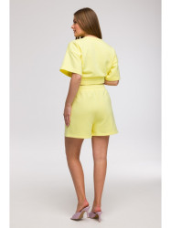 B295 Shorts with patch pockets - lemon