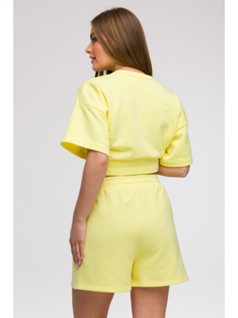 B295 Shorts with patch pockets - lemon