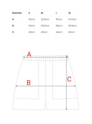 B295 Shorts with patch pockets - coral