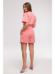 B295 Shorts with patch pockets - coral