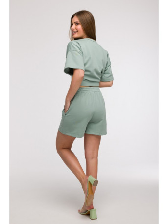 B295 Shorts with patch pockets - mint