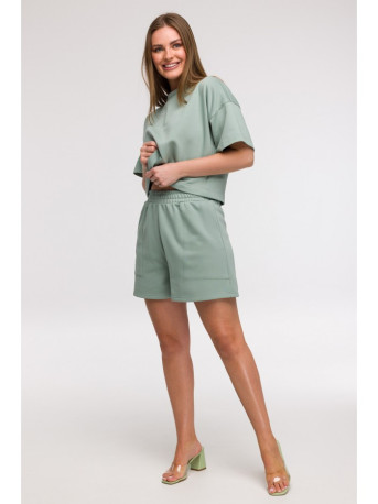 B295 Shorts with patch pockets - mint