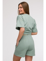 B295 Shorts with patch pockets - mint