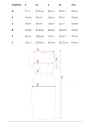 M461 Sheath dress with striped ribbed finishings - military green