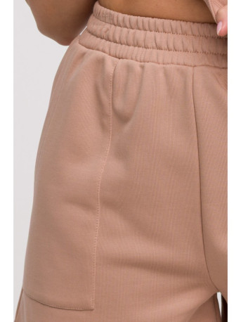 B295 Shorts with patch pockets - mocca