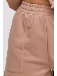 B295 Šortai su kišenėmis - Mocca