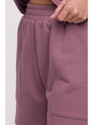 B295 Shorts with patch pockets - heather