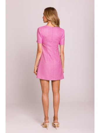 M855 A-line mini dress - fuchsia