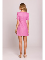 M855 A-line mini dress - fuchsia
