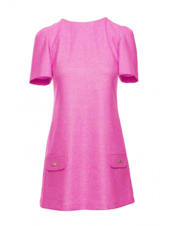 M855 A-line mini dress - fuchsia