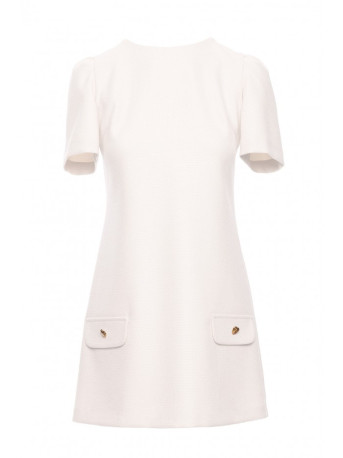 M855 A-line mini dress - cream